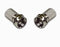 2 X F PLUG CONNECTOR RG6 TWIST ON SCREW Connector