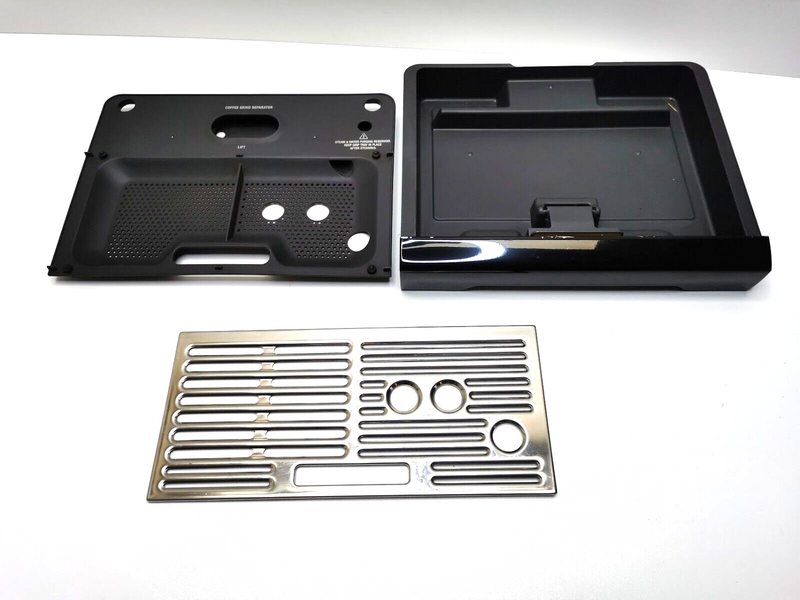 Sage Barista Express BES 875 870 Bottom Complete Tray Set Genuine GLOSS BLACK