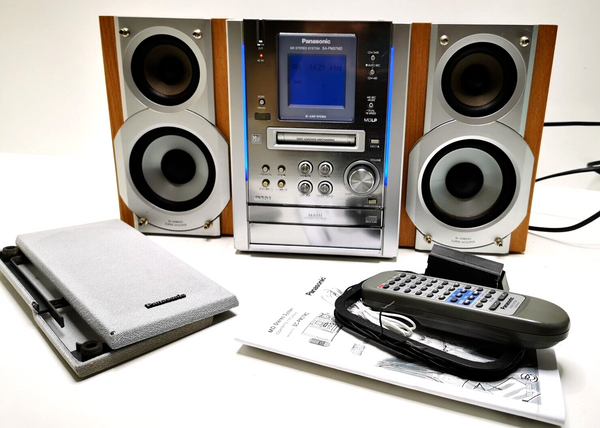 PANASONIC SA-PM37MD Minidisc CD Tape Stereo mini system serviced 1 year warranty