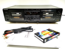 SONY TC-WE725 Twin Cassette Tape Deck in SILVER **SERVICED 1 Year Warranty**