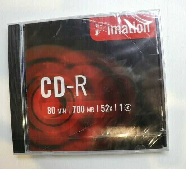Imation CD-R 700MB 80 min 52x Disc for Data Photo Video Music SEALED NEW