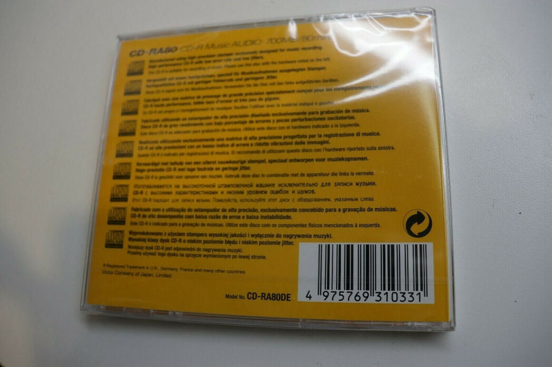JVC CD-R CD-RA80DE 80min Music Audio Blank Recordable Disc CDR - NEW & SEALED