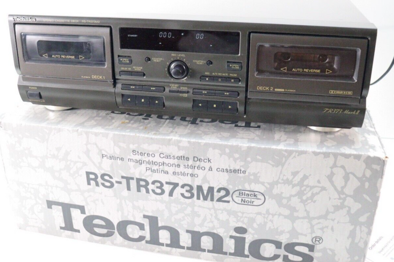 TECHNICS RS-TR373M2 Twin Cassette Tape Deck ** BOXED MINT CONDITION*
