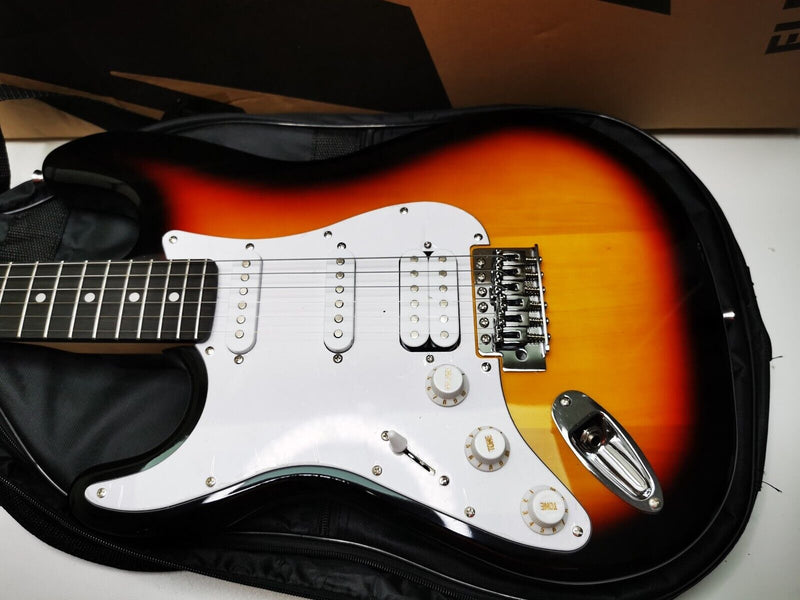 Donner DST 100SL Left Handed Sunburst Electric Guitar for Beginners