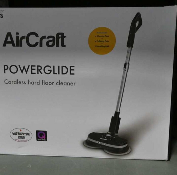Aircraft PowerGlide Cordless Hard Floor Cleaner & 4 Pads  - In Black