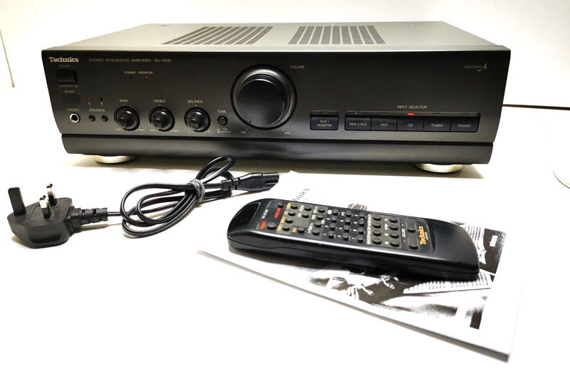 TECHNICS SU-V500 Stereo Integrated Amplifier & Rem - Serviced 1 Year Warranty