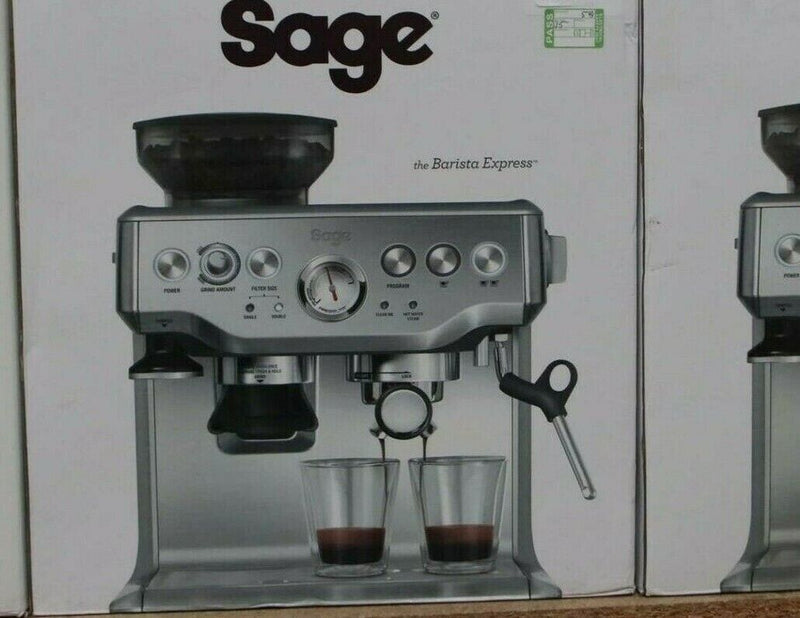 SAGE Barista Express BES875UK 1850W Bean to Cup Coffee Machine & 1 Year Warranty