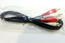 Twin RCA 2 x Phono male to male stereo patch lead - gold plated - 1 meter - NEW