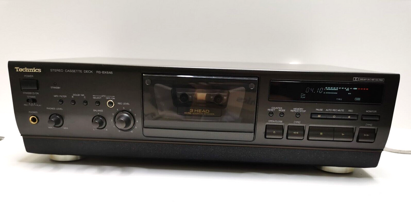 TECHNICS RS-BX646 3 HEAD Stereo Cassette Tape Deck BOXED - Serviced & Warranty