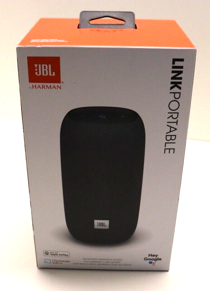 JBL Link Portable Speaker - Voice Activated Smart Speaker - New open box