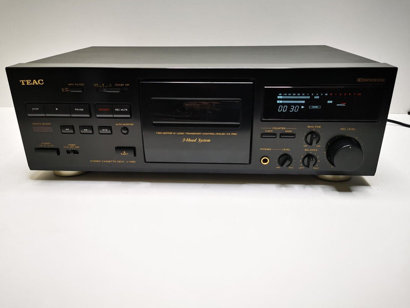 TEAC V-1050 3 HEAD Stereo Cassette Tape Deck * Serviced with 1 Year Warranty *