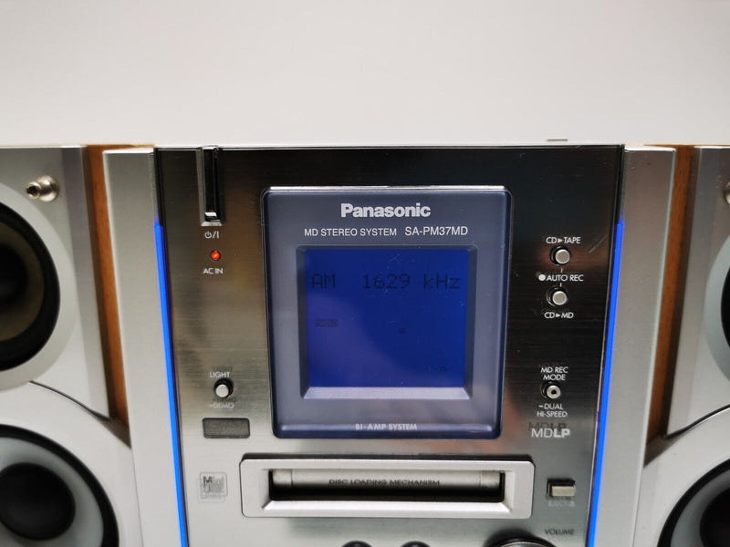 PANASONIC SA-PM37MD Minidisc CD Tape Stereo mini system serviced 1 year warranty