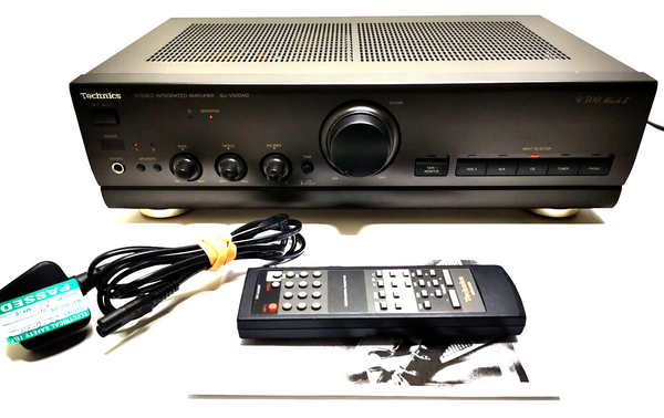 TECHNICS SU-V500M2 Stereo Integrated Amplifier & Rem - Serviced 1 Year Warranty