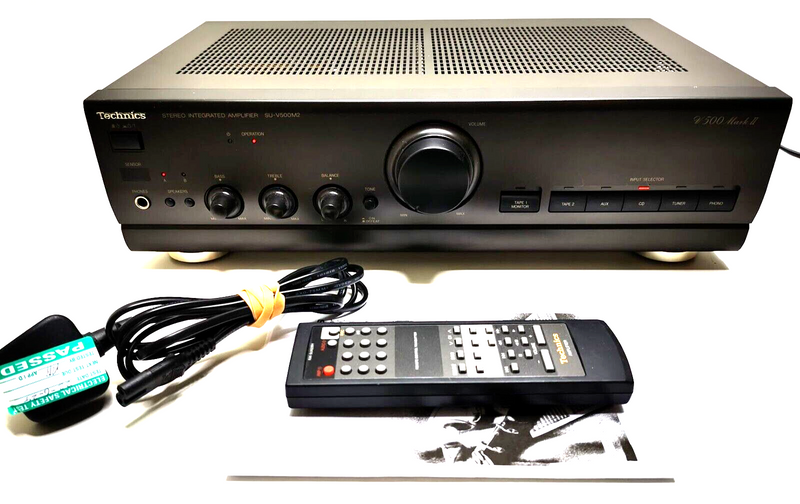 TECHNICS SU-V500M2 Stereo Integrated Amplifier & Rem - Serviced 1 Year Warranty