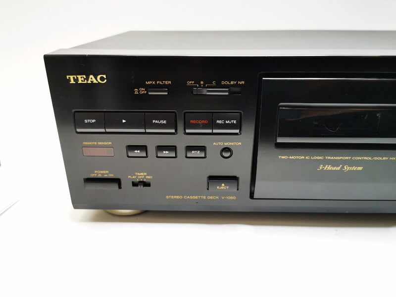 TEAC V-1050 3 HEAD Stereo Cassette Tape Deck * Serviced with 1 Year Warranty *