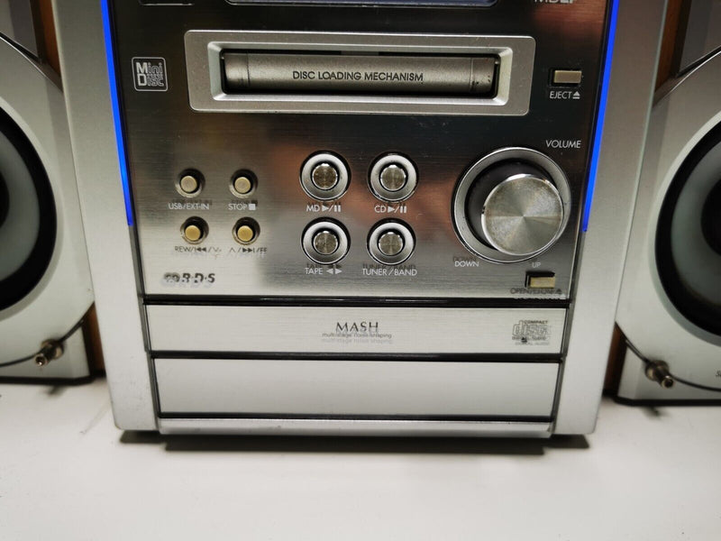 PANASONIC SA-PM37MD Minidisc CD Tape Stereo mini system serviced 1 year warranty