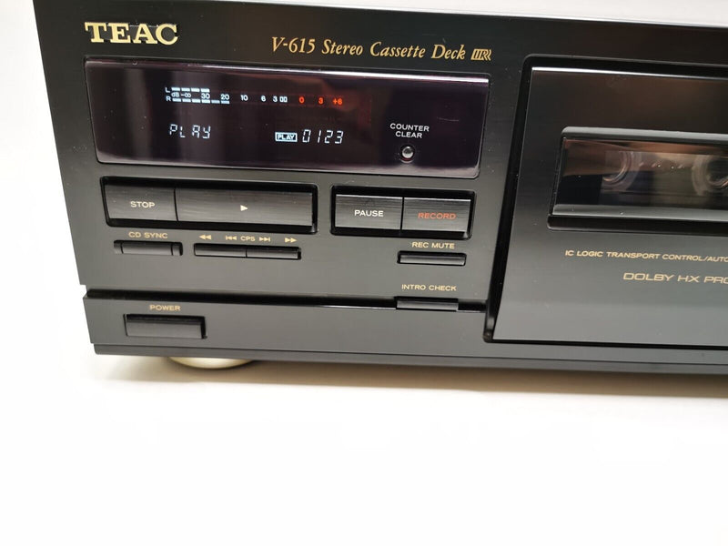 TEAC V-615 Stereo Cassette Tape Deck MINT BOXED  Serviced with 1 Year Warranty *