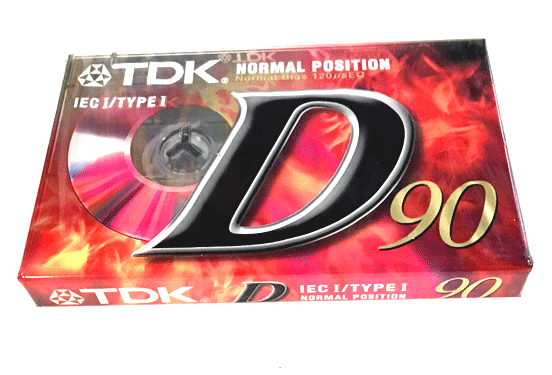 TDK D90 Ferric Blank Cassette Tape IEC I Type Normal Position - SEALED NEW