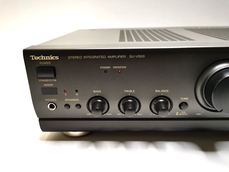 TECHNICS SU-V500 Stereo Integrated Amplifier & Rem - Serviced 1 Year Warranty