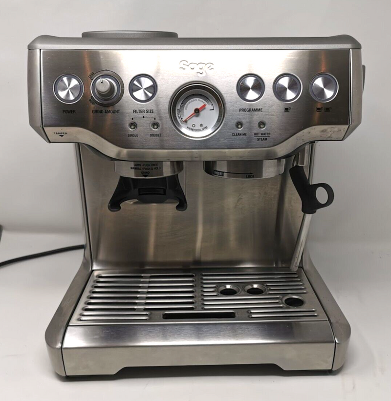 SAGE Barista Express BES875UK 1850W Bean to Cup Coffee Machine & 1 Year Warranty