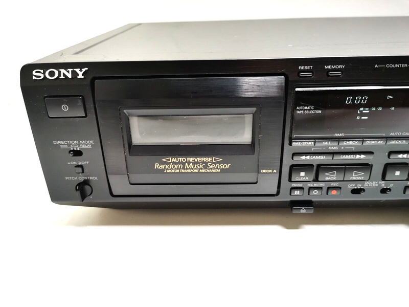 SONY TC-WE725 Twin Cassette Tape Deck in SILVER **SERVICED 1 Year Warranty**
