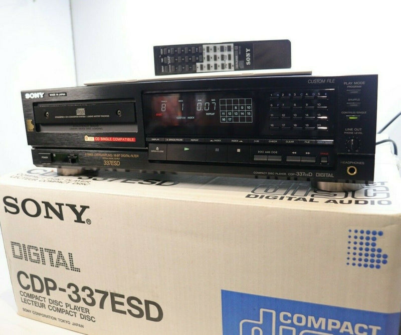 SONY CDP-337ESD ES RANGE AUDIOPHILE CD Player BOXED MINT CONDITION!
