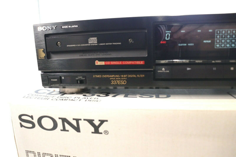 SONY CDP-337ESD ES RANGE AUDIOPHILE CD Player BOXED MINT CONDITION!